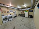 Washer and dryer in garage. Space for waxing ski`s and snowboards - must be covered. 